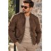 Μπουφαν με υφή Suede EL32