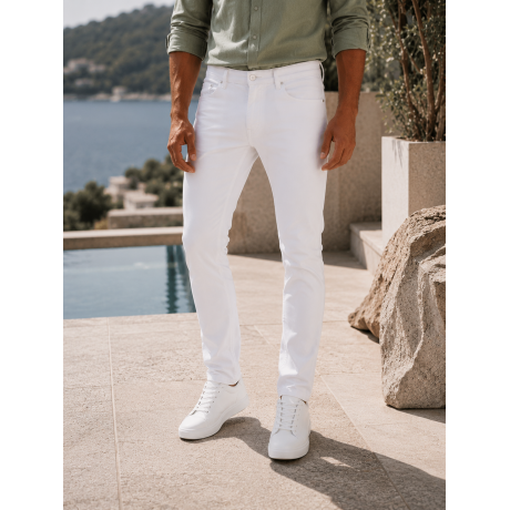 Τζιν Λευκό Παντελόνι PAD264