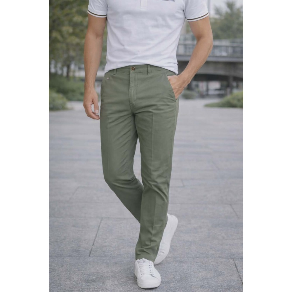 Ανδρικό καπαρντινέ παντελόνι chinos PAD280