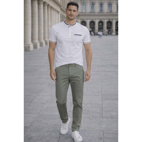 Ανδρικό καπαρντινέ παντελόνι chinos PAD280