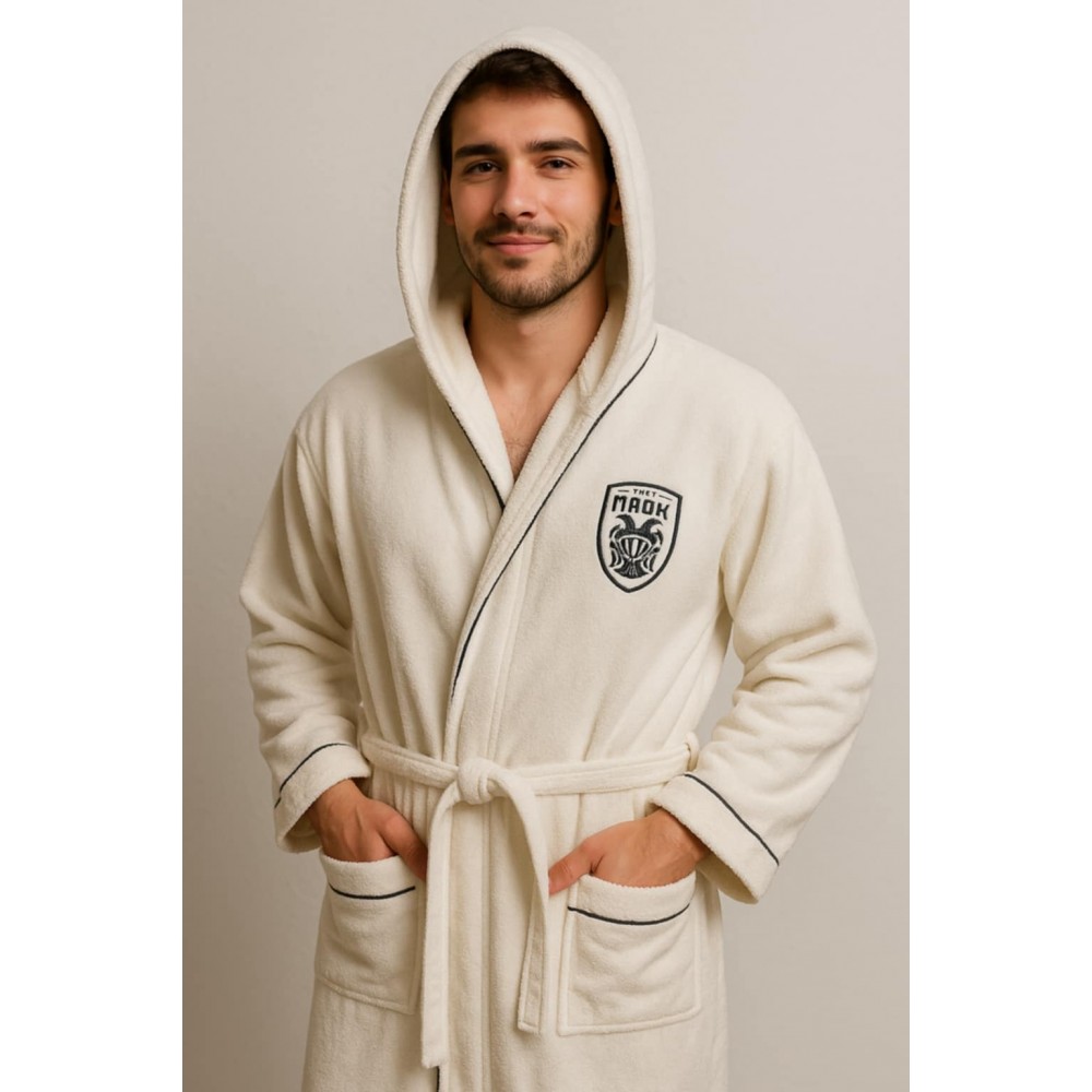 Μπουρνούζι λευκό PAOK43